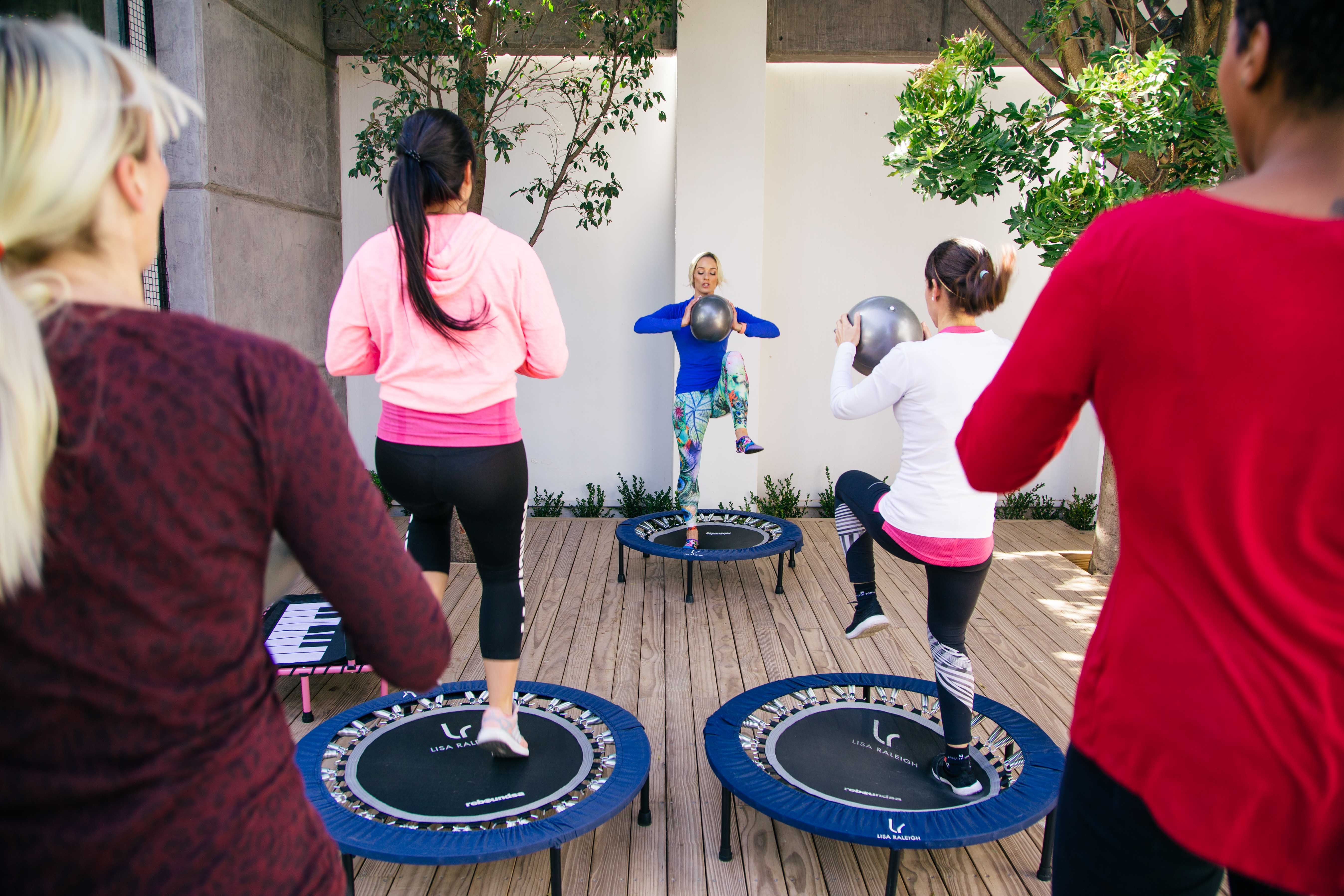 Lisa Raleigh Rebounding Class (Image supplied by Lisa Raleigh)